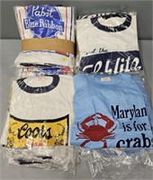 Pabst; Schlitz; Coors & Maryland Crab Adult Shirts