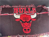 Small Chicago Bulls throw blanket