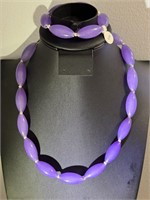 .925 Carolee Purple Agate Set