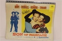 Lobby Card signed by Bob Hope In Son of a
