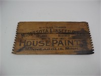 Wooden Advertising Box End - Minnesota Piant