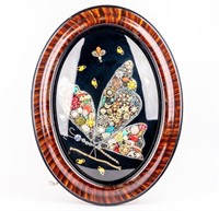 Art Framed Vintage Jewelry Butterfly