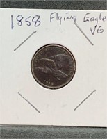 1858 Flying Eagle One Cent US Mint Coin