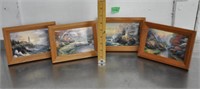 4 small framed prints