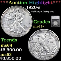 ***Auction Highlight*** 1920-s Walking Liberty Hal
