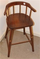 VINTAGE CHILDS WOODEN HIGH CHAIR