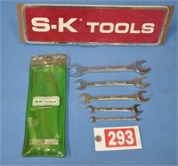 SK USA 550 5 -pc open end wrenches, 1/4" to 3/4"