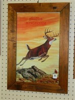 Framed Western Winchester Print w/ Deer