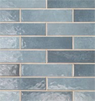 Lakeview Denim  Glossy Ceramic Wall Tile 5sqft