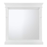 30x32 in. Framed Bathroom Vanity Mirror - White