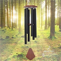 44 Black Wind Chimes  Outdoor  Patio