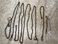 4 Tow Chains - 22' 8' 5' & 1'