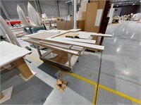 3 Assembly Benches, Platform Trolley & Qty Timber