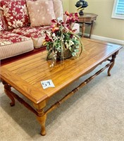 Solid oak coffee table