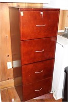 Wood filing cabinet