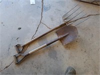 Fork and shovel