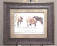 FRAMED ART - BE STRONG AND COURAGEOUS - 27 X 23