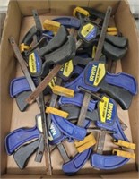 TRAY OF QUICK CLAMPS