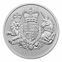 2023 Great Britain 1 Oz Silver The Royal Arms Bu