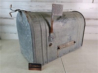 Big Galvanized Mail Box 11"W 23.5"D 15.5"T