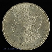 1881 Silver Morgan Dollar (BU)