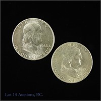 1948-D & 1949-S Silver Franklin 50 cents (BU) -2