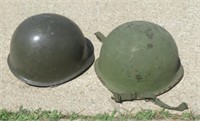 (2) Unlined Military Helmets.