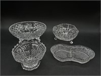 Beautiful Crystal Lot of Candy Dishes