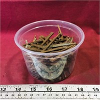 Container Of Antique Roofing Nails