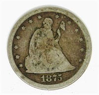 1875-S TWENTY CENT PIECE - SILVER