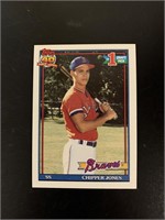 1991 Topps Chipper Jones Atlanta Braves Rookie RC