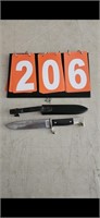 KNIFE WITH SHEATH & SWASTIKA MADE IN GERMANY
