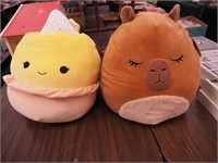 Two 18" Squishmallows, Lijjian and Edwin,