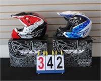 TWO(2) FLY KINETIC SIZE XXL ADULT HELMETS