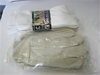 Mens Socks (3Pr) &  Work Gloves (3Pr)