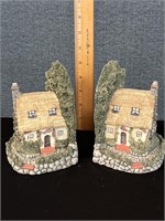 Vintage Country Cottage Bookends