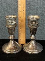Vintage Towle Sterling Weighted Candlesticks