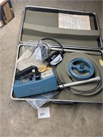 Metal detector with case