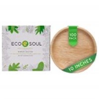 ECO SOUL 10 Inch Palm Leaf Round Plates 100Ct