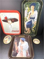 Vintage Coca Cola Trays