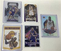 (5) Different Kobe Bryant Cards