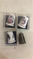 4 thimbles lot. 3 bone China British Royalty,