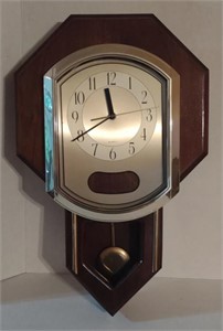 Quartz Battery Operated Wall Clock (14"×4.5"×22")