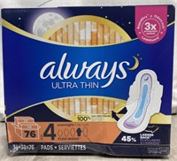 Always Ultra Thin Size 4 Pads