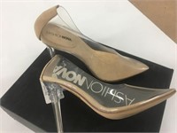 New Fashion Nova Size 7.5 Clear Heels