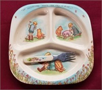Winnie the Pooh Childs Plate and Fork Set