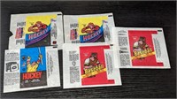 Lot of Vintage Sports Wax Wrappers