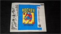 1979 80 Topps Hockey Wax Wrapper