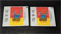 2 1986 87 OPC Hockey Wax Wrapper