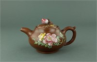 Republic Falangcai Zisha Teapot Gu Jingzhou Mark